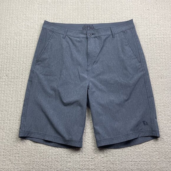 Gotcha Hybrid Shorts Mens Size 38 Blue Fishing Board shorts Beach Summer Surf - Picture 1 of 13